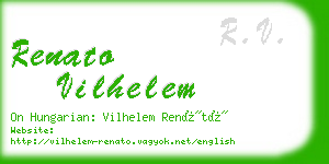 renato vilhelem business card